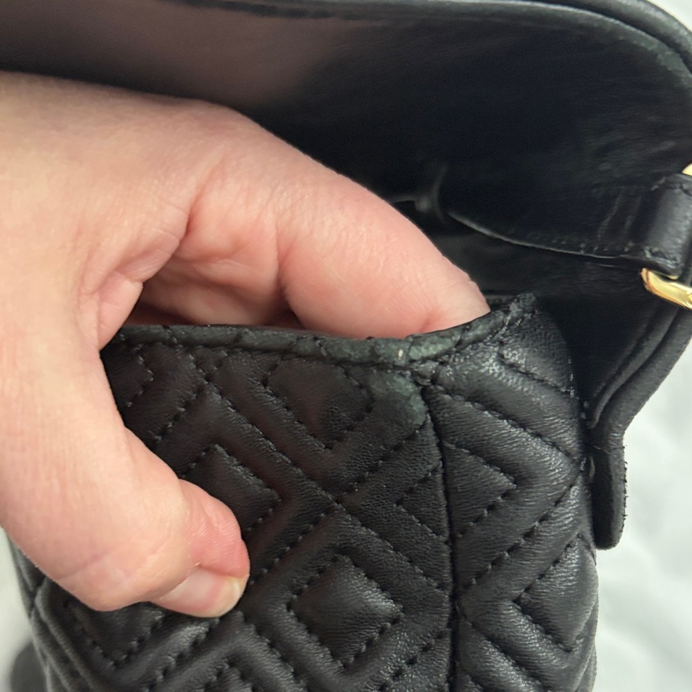 Tory Burch Black Quilted Convertible Bag - Picture 7 of 13